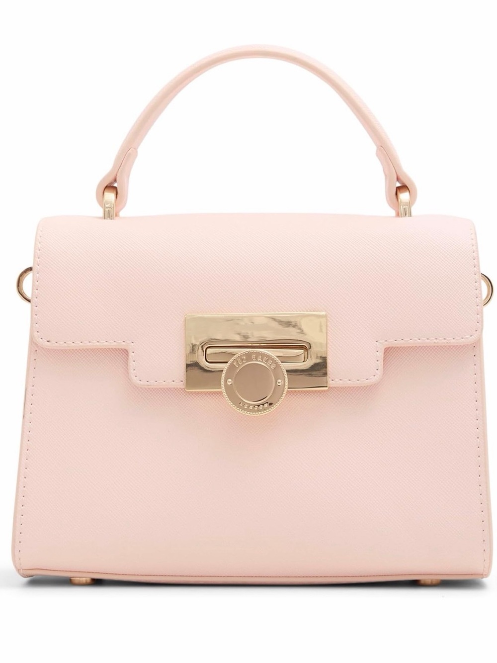 Ted Baker London Pale Pink Top-Handle Satchel with Floral Scarf
